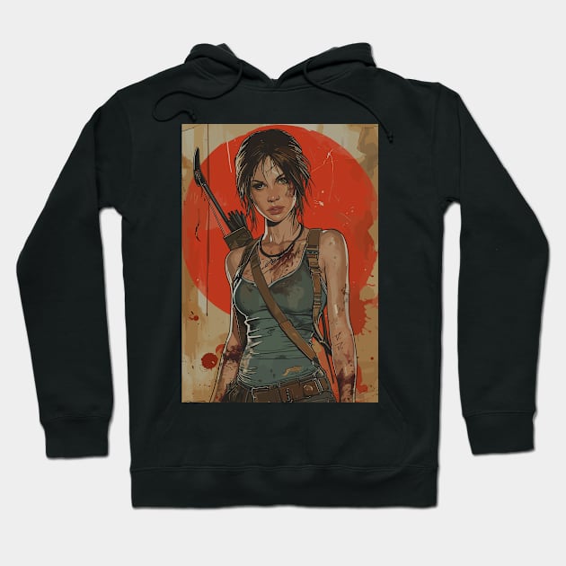 Tomb Raider Remastered Artwork Hoodie by peculiarbutcute